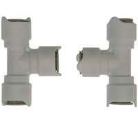 Whale Equal Tee Piece Connector (Pack of 2) - Black