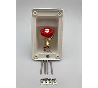 Whale - External Gas BBQ Socket - Easi Slide - White - SO1000C