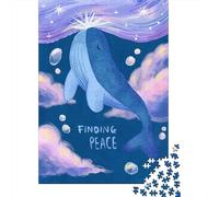 Whale Finding Peace Jigsaw Puzzle for Adults, 1000 Pieces, 70x50cm/1000pcs, Quiet Home Activity, Evening Leisure And Year-Round Leisure