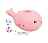 Whale Floating Ball Toy - Blowing Ball Cat Teaser,Interactive Enrichment Toys for Indoor Play, Pet Supplies, Built-in Fan