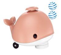 Whale Floating Ball Toy - Cute Electric Design, Soft Motion Wheels | Interactive Balancing Game With Musical Airflow Fan Feature For Children Cats Dogs Kittens Indoor Entertainment Playtime Supplies