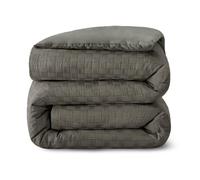 Whale Flotilla 7.5 Tog Double Size Duvet, Luxury Reversible Soft Coverless Duvet, Lightweight Down Alternative Comforter Bedding Set for All Seasons, 200x200 cm, Grey