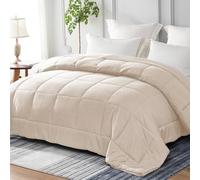 Whale Flotilla Coverless Single Duvet 7.5 Tog Lightweight Soft Quilt | 135 x 200 cm, Breathable Cosy Luxury Box-Stitch Microfibre Comforter, Machine Washable, All Seasons, Bed Bedroom Hotel, Beige