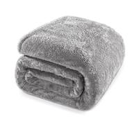 Whale Flotilla Fleece Double Size Blanket for Bed, 150x200 CM Decorative Soft Fluffy Grey Blanket, Large Plush Thick Sofa Throw for All Season
