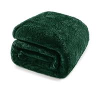 Whale Flotilla Fleece Queen Size Blanket for Bed, 230x230 CM Decorative Soft Fluffy Emerald Green Blanket, Large Plush Thick Sofa Throw for All Season