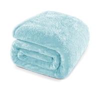 Whale Flotilla Fleece Queen Size Blanket for Bed, 230x230 CM Decorative Soft Fluffy Light Blue Blanket, Large Plush Thick Sofa Throw for All Season