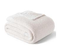 Whale Flotilla Knit Blanket Twin Size, Ultra Soft Warm Reversible Cozy Decorative Blankets for Couch Sofa and Bed, 150x200 CM, Camel