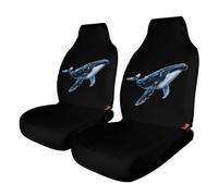 Whale Funny Car Seat Covers Universal Stretch Fit Auto Front Seats Protection