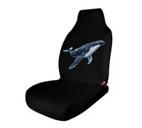 Whale Funny Car Seat Covers Universal Stretch Fit Auto Front Seats Protection