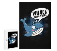 Whale Hello There: Seasonal Gift, 1000 PCS Wooden Art Puzzle - to Assemble, Frame And Display
