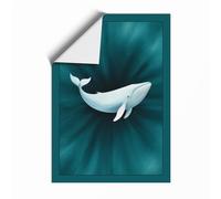 Whale in Convergence Modern Unframed Wall Art Print A1 (84.1×59.4cm), Wall Decor for Living Room, Bedroom, Office & Home, Art Gift