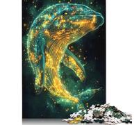 Whale in Space 1000 Piece Jigsaw Puzzle for Adult Toy Intellectual Game Educational Game for Adult Stress Relief Home Decoration 1000pcs (75x50cm)