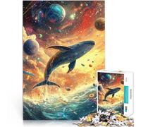 Whale in Space1000 Piece Puzzle For Adults Help the brain exercise addictive toys to cultivate patience Home Art Decor 38x26cm