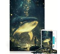 Whale in The Forest 1000 Pieces Puzzles for Teenagers Mind Boost Fun High Accuracy Cutting Craft Calming Mental Break Activity (38x26cm)