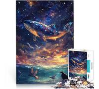 Whale in the Stars1000 Piece Jigsaw Puzzle for Adults Brain intelligence challenge addictive toys Great Gift for Games 38x26cm