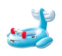 Whale Inflatable Swimming Ring - Big Tail Pool Seat Anti Tipping Safety Float Cushion | Reusable Fun Blow Up Water Aid For Children Age Three To Six Beaches Vacation Summer Travel Play