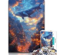 Whale Jumping Out 1000 Piece Jigsaw Puzzles for Adults,Challenging Family Activity Games DIY Toy for Home Wall Decor Gifts (38x26cm)
