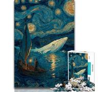 Whale Jumping Out 1000 Piece Jigsaw Puzzles for Adults Gifts,Stress Reliever Difficult Challenge Deal As Gifts for The Whole Family (38x26cm)