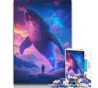 Whale Jumping Out 1000 Pieces Jigsaw Puzzle For Adults Teens,Challenging Game Toys Every Piece Is Unique - Challenging Family Fun Game (50x75cm)