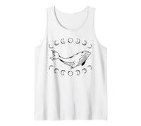 Whale Mystical Witchy Moon Phase Gothic for Orca Lovers Tank Top