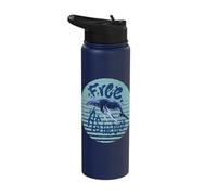 Whale Ocean Keep Our Oceans Protection Clean Sea Free Stainless Steel Insulated Water Bottle