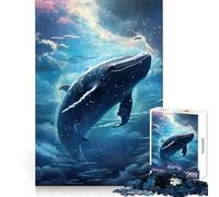 Whale Of The Stars 1000 Piece Jigsaw Puzzles for Teenagers Logical Skill Leisurely Pursuit Precise Join Fine Xmas Gift (38x26cm)