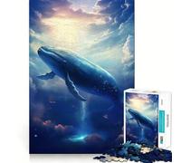 Whale Of The Void Adults 1000 Piece Jigsaw Puzzle Memory Fun Game Clean Cut Sturdy Components Unique Gift for Stress Relief (38x26cm)
