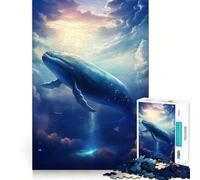 Whale Of The Void Jigsaw Puzzles for Adults 1000 Think Boost Game Precise Interlock Structure Easy to Learn Family Enjoyment (38x52cm)