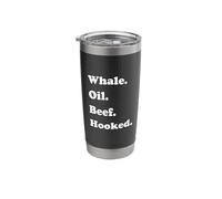 Whale Oil Beef Hooked | Funny Deadpan Irish Accent Design Stainless Steel Insulated Tumbler
