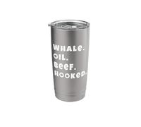 Whale Oil Beef Hooked | Funny Deadpan Irish Accent Design Stainless Steel Insulated Tumbler