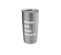 Whale Oil Beef Hooked | Funny Deadpan Irish Accent Design Stainless Steel Insulated Tumbler