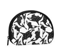 Whale Orca Killer, Women's Storage Bag Shell Makeup Bag Small Coin Purse Shell Change Pouch
