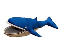 Whale Plush, Soft Cute Stuffed Animals Doll Pillow Big Mouth Blue Whale Plushie Toys Gifts for Kids Children Birthday(55cm/21.7in)