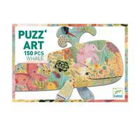 Djeco 37658 Puzzle Art Ballena Skill Games, Multicoloured