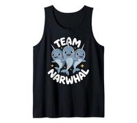 Whale Retro Vivid Sweet Cool Vibrant ICY Northern Narwhal Tank Top