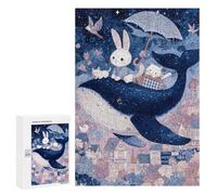 Whale Ride Fantasy Scene Puzzle 1000 Teile Schwer Puzzle Spielzeug Lernspiel Impossible Herausforderungsspielzeug Für Erwachsene Kinder 300 PCS