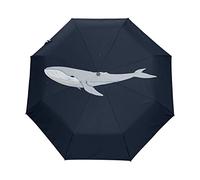 Whale Sea Black Shark Baby Automatic Foldable Umbrella UV Protection Auto Open Close Folding Sun Blocking Umbrellas for Travel Women Boys Girls