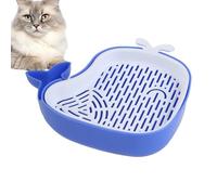 Whale Shape Cat Grass Planter - Layered Hydroponic Cat Grass Tray, Soilless Planting Kit | Hollow Design Pet Grass Grow Box For Cats, Reusable Indoor Planter For Kittens, Eco-Friendly Sprout Growing S