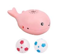 Whale Shaped Floating Ball Cat Toy, Interactive Air Suspension Cat Toy with Fan, Automatic Moving Ball Toy for Indoor Cats, Boredom Relief Enrichment Toy (Pink)