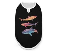 Whale Shark Colorful Fantasy Dog And Cat Clothes Pet Summer Sleeveless T Shirt Basic Vest S