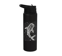 Whale Shark Galaxy Stainless Steel Insulated Water Bottle