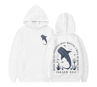 Whale Shark Hoodie Sweatshirt When You Go Through Deep Waters Shirt Christian Bible Verse Isaiah White