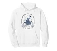 Whale Shark Isaiah 43:2 Deep Waters Faith Pullover Hoodie