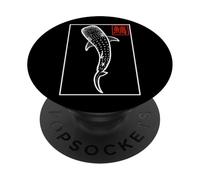 Whale Shark Japanese Art - Nautical Ocean Zen PopSockets Adhesive PopGrip