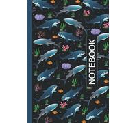 Whale Shark Notebook: Whale Shark Pattern Blank Lined Journal Notebook To Write Notes Password, Notepad, To Do Lists - 6"x 9" Inches - 100 Pages