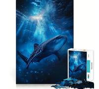 Whale Shark Ocean 1000 Piece Teenager Puzzles Brain Boosting Play Tight Interlock No Gaps Relaxing Indoor Group Activity (38x26cm)