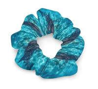 Whale Shark Ocean Women's Scrunchies Ponytail Hold Hair Ties Gentle Hairs Bands Accessories for All Tousle Types