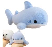 Whale Shark Plush Toy Stuffed Animal Soft Hugging Pillow,Shark,Orca & Seal Plush Toy Super Soft Cuddly Ocean Animal Pillow Oceanne the Dolphin Stuffed Animal Perfect for Snuggles & Playtime (Sky Blue)