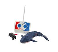 ＡＷＨＡＯ Whale Shark Toy with Remote Control, Swimming Pool Toy, Outdoor Practical Simulation Toy, Flexible And Durable Mechanical Whale Toy for, Blue