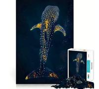 Whale Shark Underwater Jigsaw Puzzle 1000 Pieces Cognitive Fun Play High Precision Die Cut Unique Gift for Stress Relief (38x52cm)